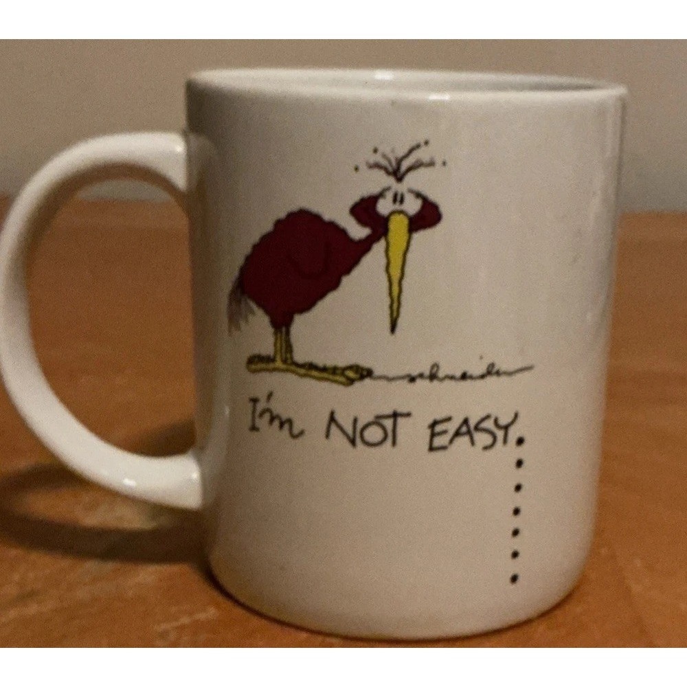 Russ Berrie Understatements Mug "I'm Not Easy But We Can Discuss‎ It, Style 8304